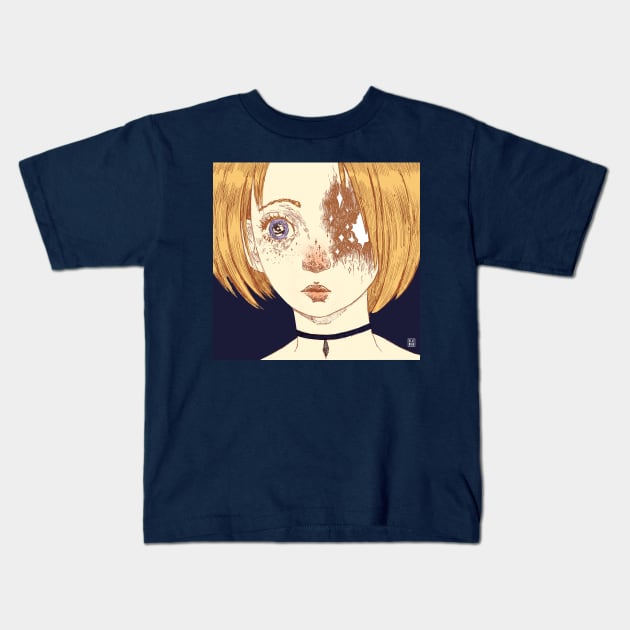 Anime girl Kids T-Shirt by Elainuar